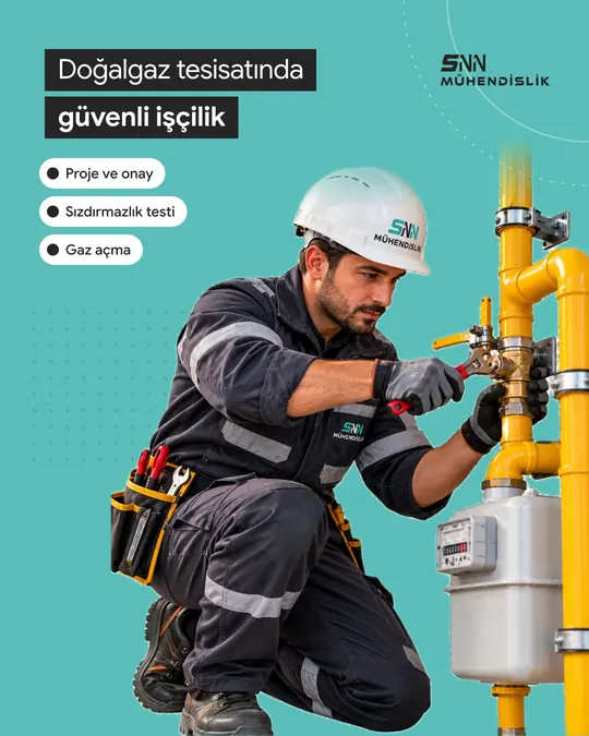 Doğalgaz tesisatında güvenli işçilik gönderisi