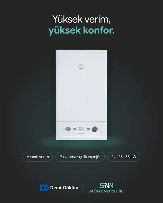 DemirDöküm kombi: yüksek verim, yüksek konfor gönderisi